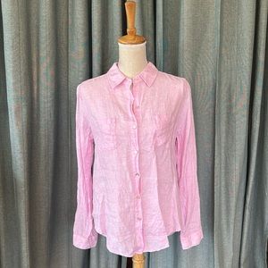 Lilly Pulitzer Linen Button Down Shirt